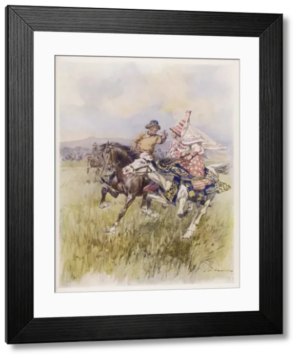 Framed Print : Kirghiz Courtship Framed Print : Kirghiz Courtship