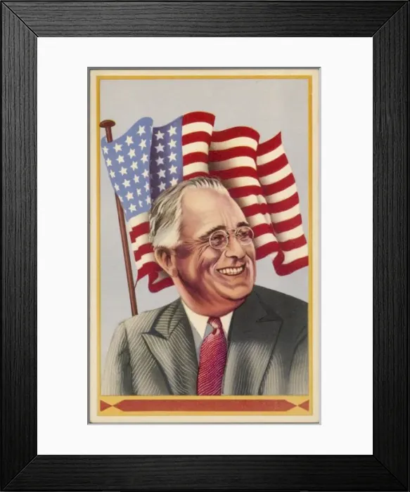Framed Print : Fd Roosevelt / Postcard Framed Print : Fd Roosevelt / Postcard