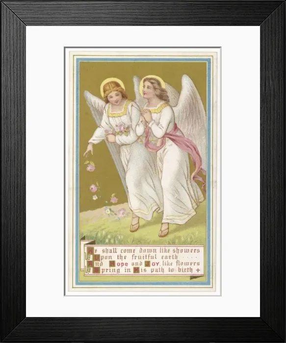 Framed Print : Angels Scatter Flowers Framed Print : Angels Scatter Flowers