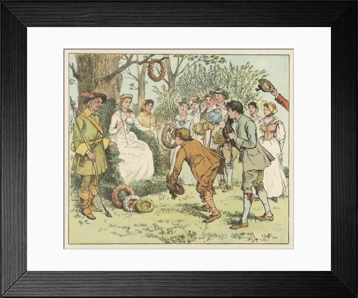 Framed Print : May Queens Garlands Framed Print : May Queens Garlands
