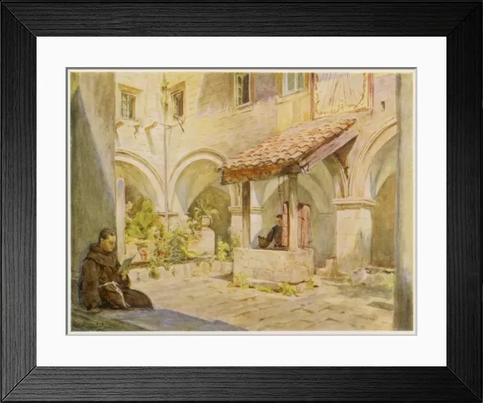 Framed Print : Cloister, Dubrovnik Framed Print : Cloister, Dubrovnik