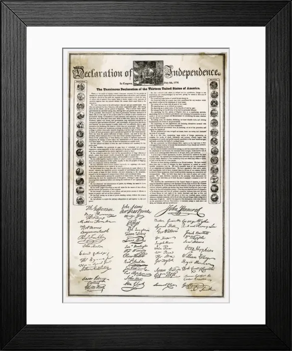 Framed Print : Independence Declaration Framed Print : Independence Declaration