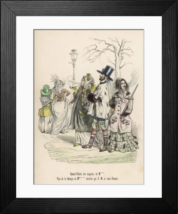 Framed Print : Grandville Smokers Framed Print : Grandville Smokers