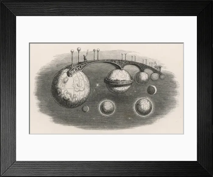 Framed Print : Bridge Across Space Framed Print : Bridge Across Space
