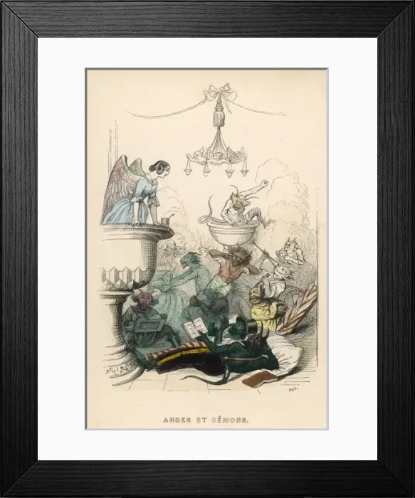 Framed Print : Angel and Demons Framed Print : Angel and Demons