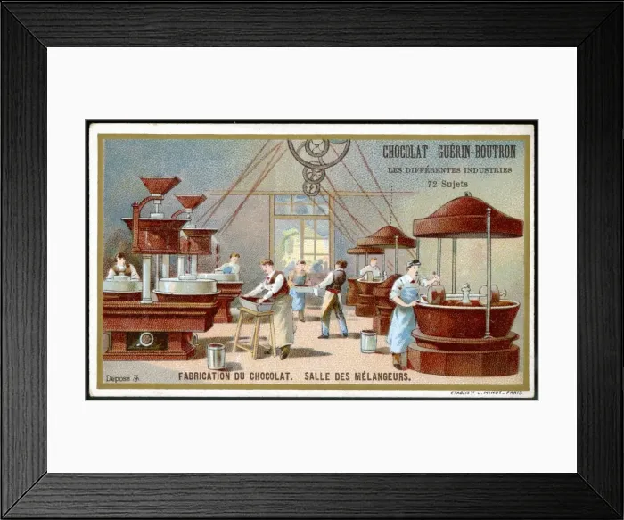 Framed Print : Chocolate Manufacture Framed Print : Chocolate Manufacture