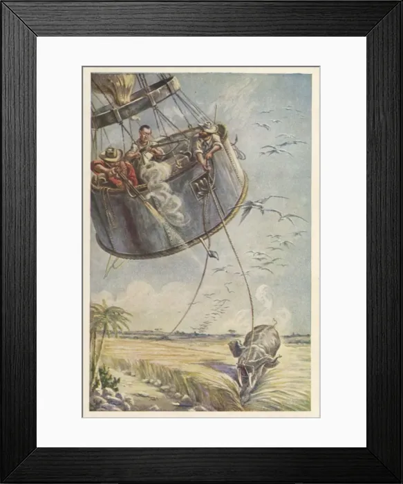 Framed Print : Verne / 5 Weeks in Balloon Framed Print : Verne / 5 Weeks in Balloon