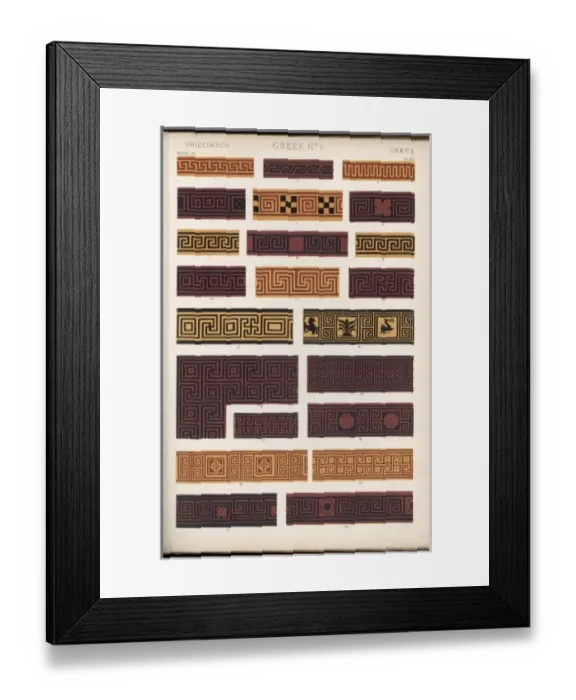 Framed Print : Owen Jones Greek 15 Framed Print : Owen Jones Greek 15