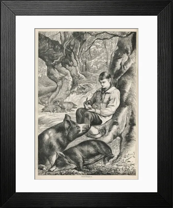 Framed Print : New Forest Swineherd Framed Print : New Forest Swineherd
