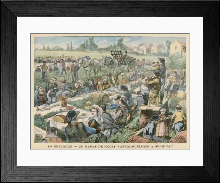 Framed Print : Breton Wedding Feast Framed Print : Breton Wedding Feast
