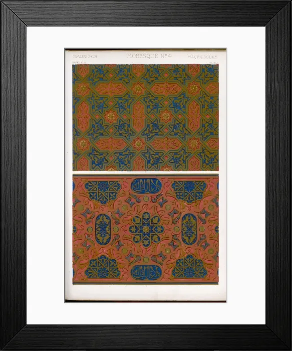 Framed Print : Owen Jones Moresque 42 Framed Print : Owen Jones Moresque 42