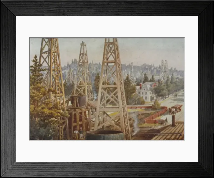 Framed Print : Oil Wells, Los Angeles Framed Print : Oil Wells, Los Angeles