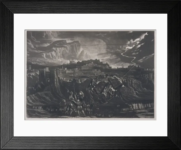 Framed Print : Joshua at Jericho / Martin Framed Print : Joshua at Jericho / Martin