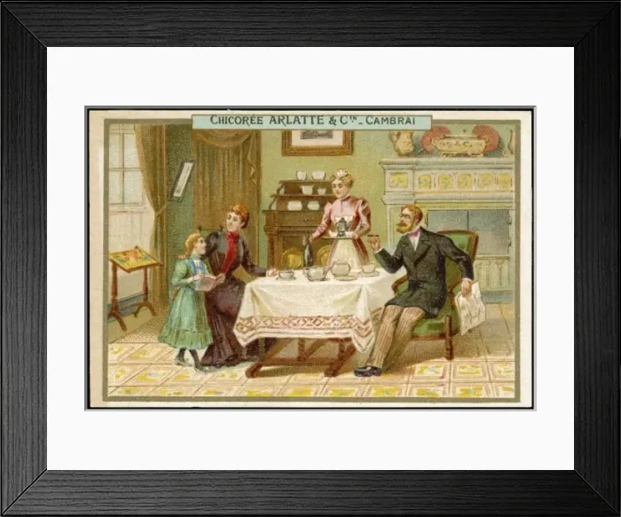 Framed Print : Coffee En Famille Framed Print : Coffee En Famille