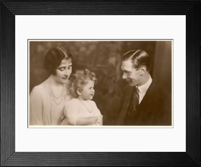 Framed Print : George Vi / Wife C1929 Framed Print : George Vi / Wife C1929