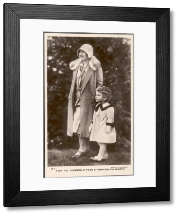 Framed Print : Elizabeth & Princess El Framed Print : Elizabeth & Princess El