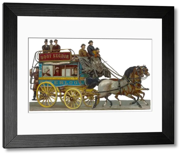 Framed Print : Horse Bus Scrap Framed Print : Horse Bus Scrap