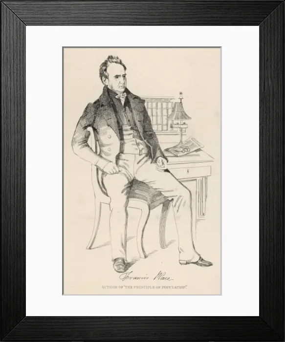 Framed Print : FRANCIS PLACE 1771-1854 Framed Print : FRANCIS PLACE 1771-1854