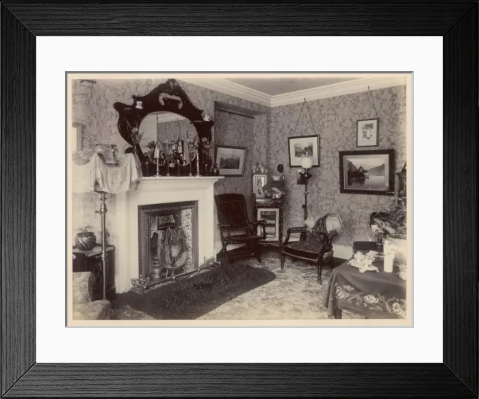 Framed Print : Middle Class Living Room Framed Print : Middle Class Living Room