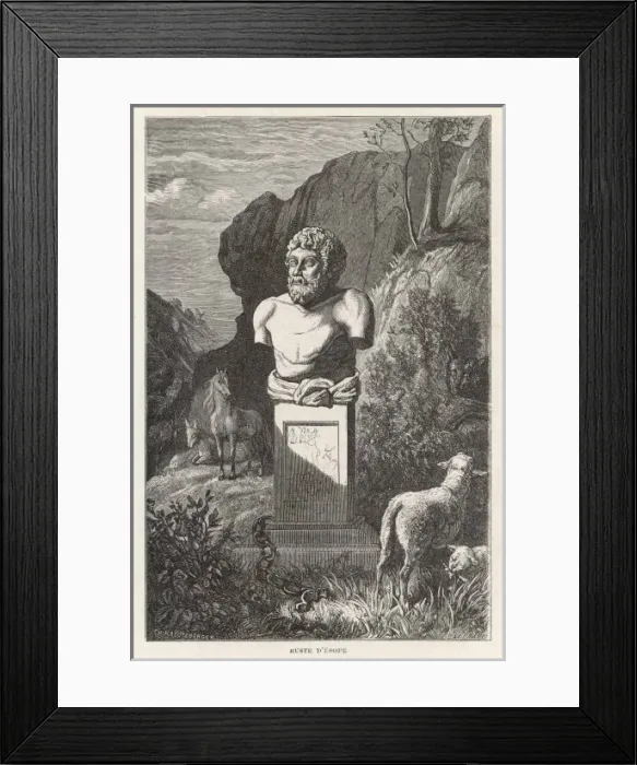Framed Print : Aesop / Figuier / Savants Framed Print : Aesop / Figuier / Savants