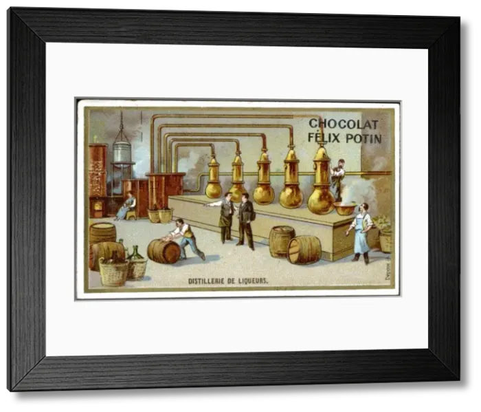 Framed Print : Distilling Liqueurs Framed Print : Distilling Liqueurs