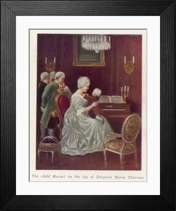 Framed Print : Mozart, Maria Theresia Framed Print : Mozart, Maria Theresia