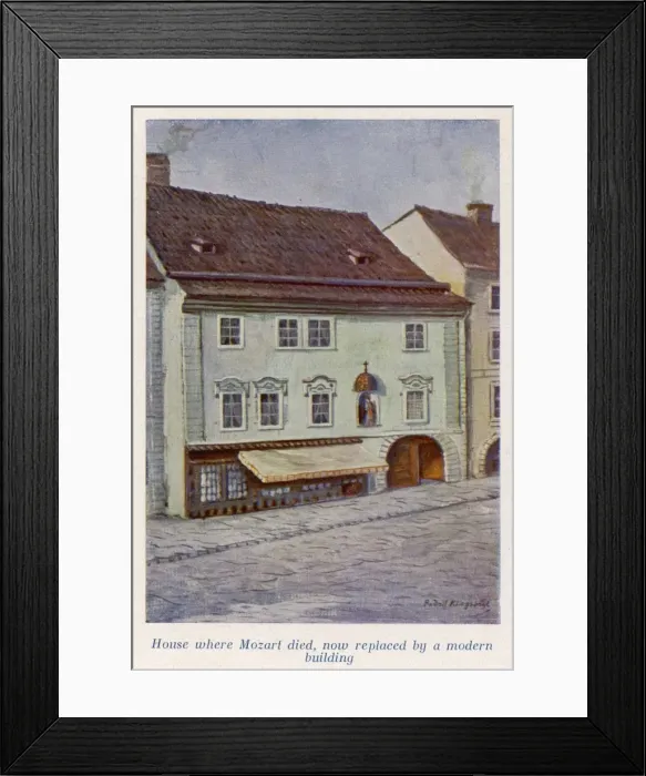 Framed Print : W a Mozart, Deathplace Framed Print : W a Mozart, Deathplace