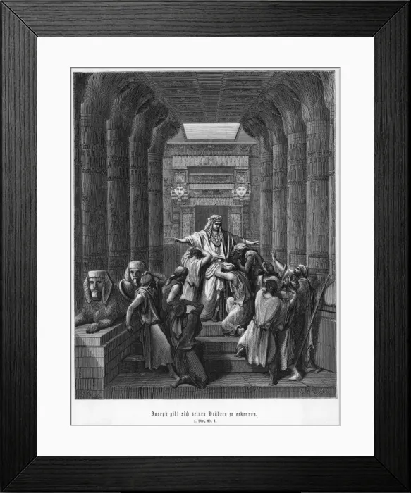 Framed Print : Joseph Reveals Identity Framed Print : Joseph Reveals Identity