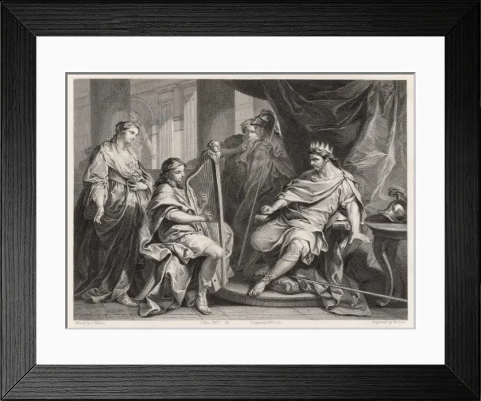 Framed Print : David Plays the Harp Framed Print : David Plays the Harp