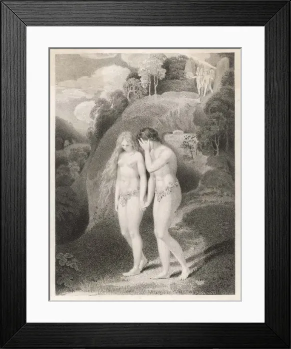 Framed Print : Adam and Eve Leave Framed Print : Adam and Eve Leave