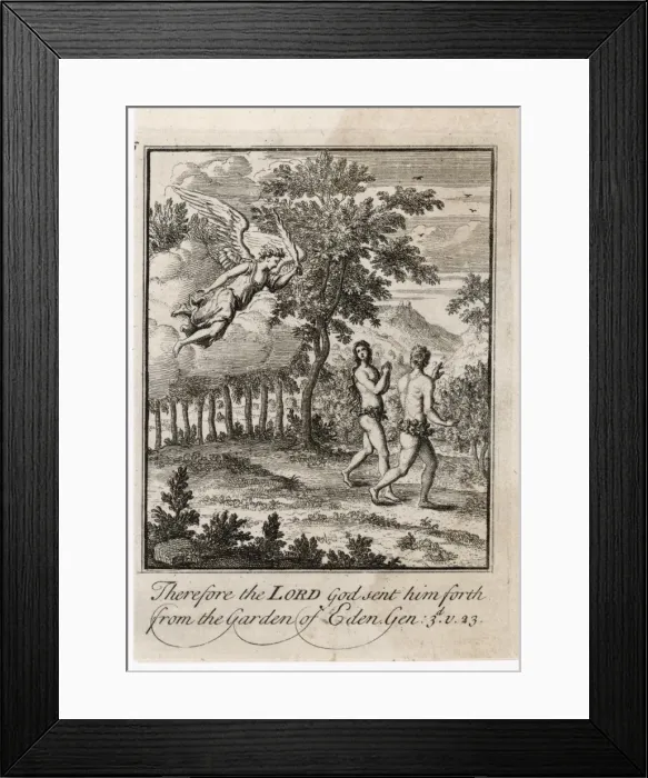 Framed Print : Adam and Eve Leave Framed Print : Adam and Eve Leave