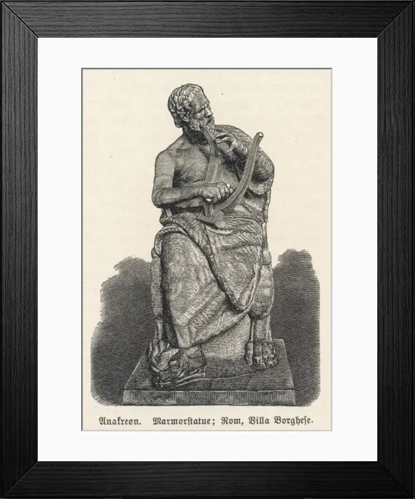 Framed Print : Anacreon / Statue / Rome Framed Print : Anacreon / Statue / Rome