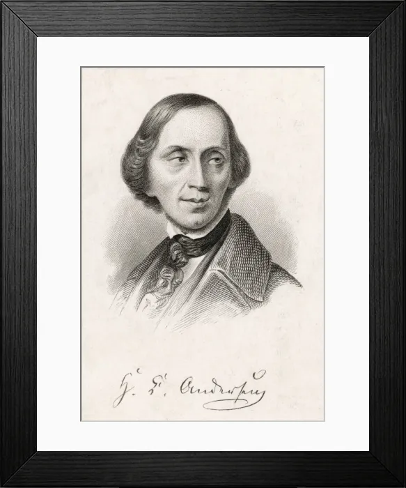 Framed Print : Hans Christian Andersen Framed Print : Hans Christian Andersen