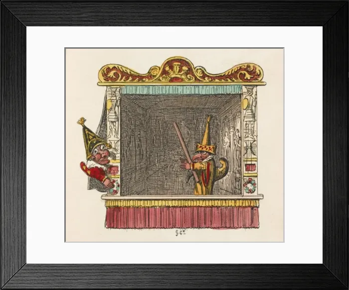 Framed Print : Punch & Scaramouche Framed Print : Punch & Scaramouche