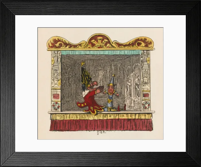 Framed Print : Punch and the Child Framed Print : Punch and the Child