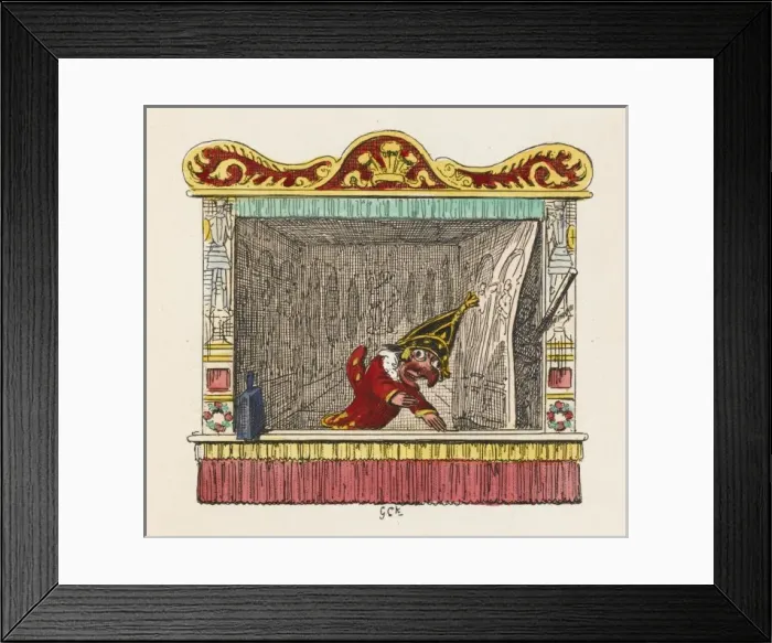 Framed Print : Punch and his Music Framed Print : Punch and his Music