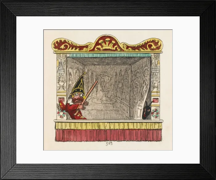 Framed Print : Punch and Old Nick Framed Print : Punch and Old Nick