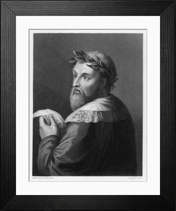 Framed Print : Lodovico Ariosto / Morghen Framed Print : Lodovico Ariosto / Morghen