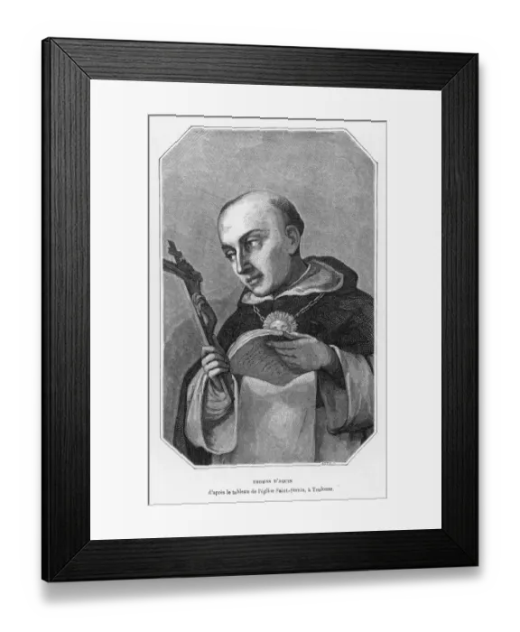 Framed Print : Thomas Aquinas / Hotelin Framed Print : Thomas Aquinas / Hotelin