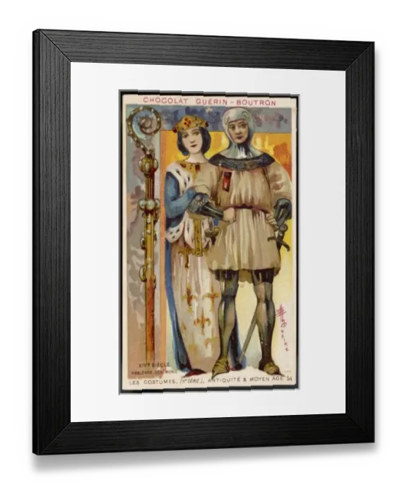 Framed Print : Costume / 14th C Nobility Framed Print : Costume / 14th C Nobility