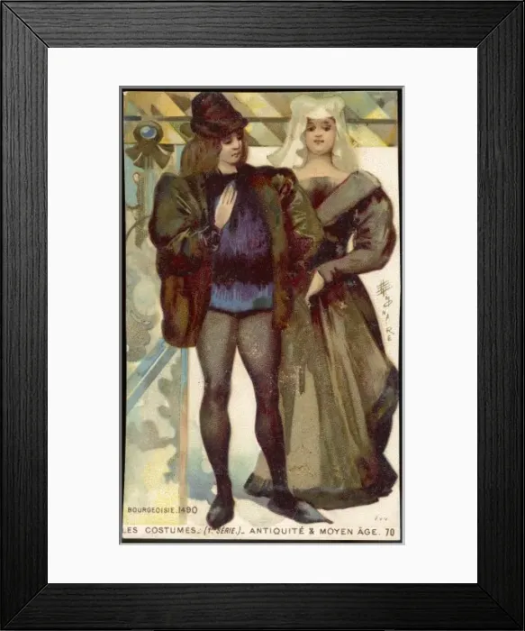Framed Print : Costume / 1490 Bourgeoisie Framed Print : Costume / 1490 Bourgeoisie