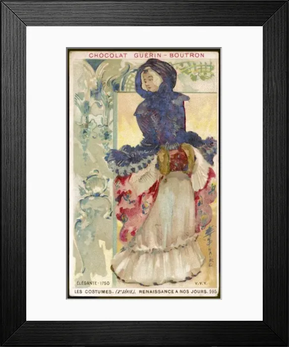 Framed Print : Costume / Women / 1750 Framed Print : Costume / Women / 1750