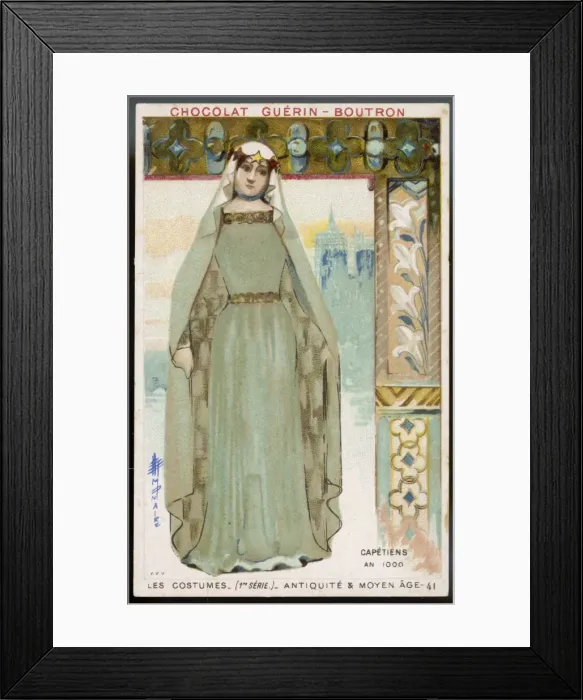 Framed Print : Costume / Women / Capetien Framed Print : Costume / Women / Capetien