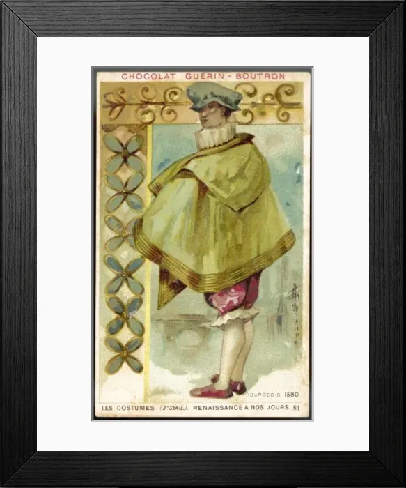 Framed Print : Costume / Men / Bourgeo 1580 Framed Print : Costume / Men / Bourgeo 1580