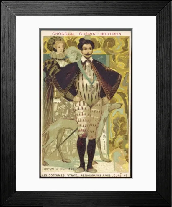 Framed Print : Costume / Men / Court 1588 Framed Print : Costume / Men / Court 1588
