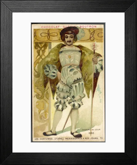 Framed Print : Costume / Courtly 1530 Framed Print : Costume / Courtly 1530