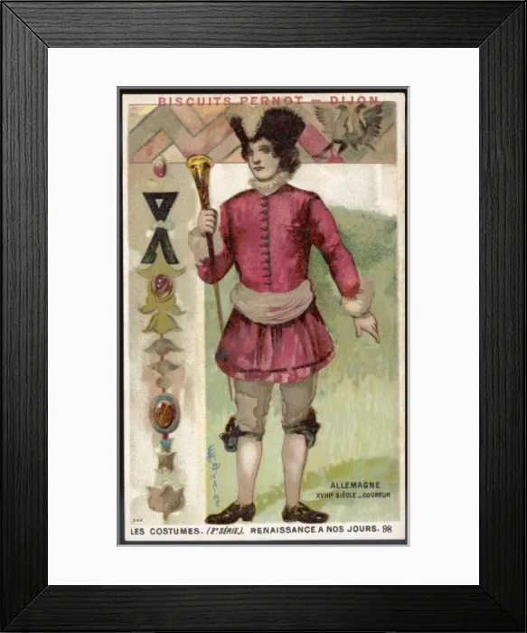 Framed Print : Costume / Men / German 18C Framed Print : Costume / Men / German 18C