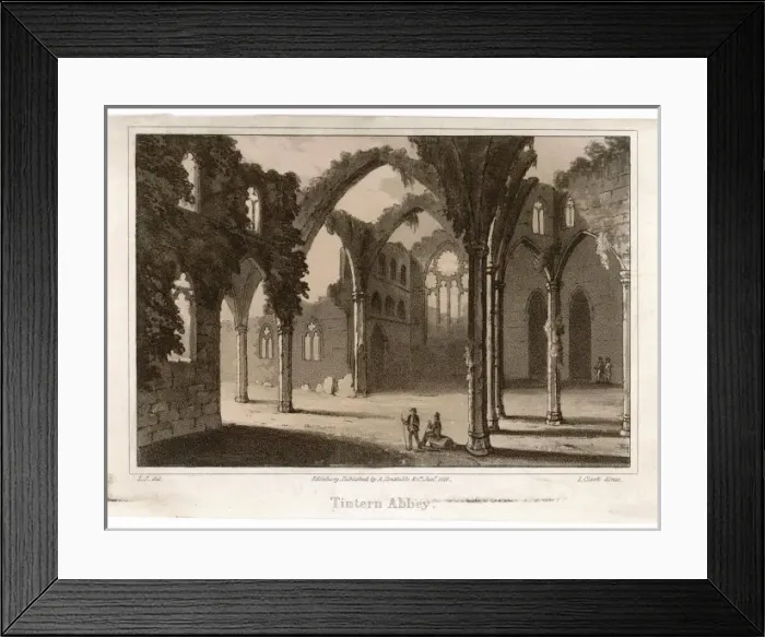Framed Print : Tintern Abbey / Clark Framed Print : Tintern Abbey / Clark
