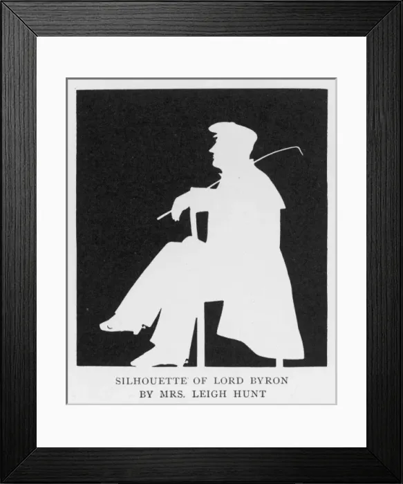Framed Print : Silhouette / Byron Framed Print : Silhouette / Byron