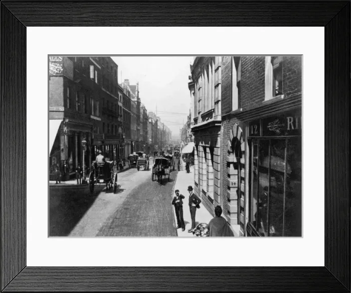 Framed Print : Social / Bond St 1895 Framed Print : Social / Bond St 1895